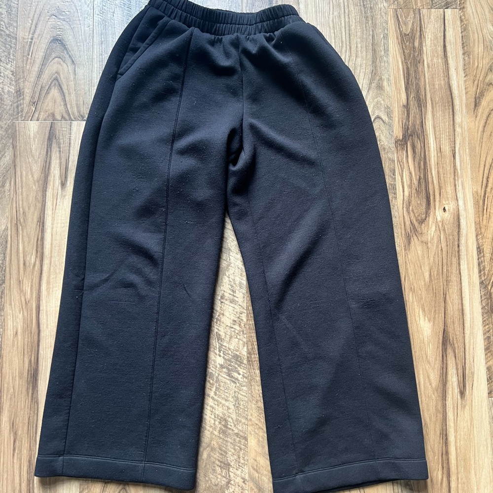 Women’s Bounce fleece  Black Wide-Leg Knit Pants